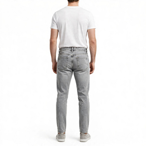 Meilleurs Jeans en Denim Droit Coupe Classique Taille Moyenne pour Hommes, en Coton, Décontractés, d'Été, Séchage Rapide, Respirants, Écologiques BD - Product Image 6