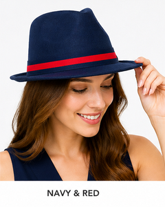 <b>Wide</b> Brim Fedora Hats for Men Women Premium 100% Cotton Breathable Fedora Hat Bulk Supplier - Product Image 3