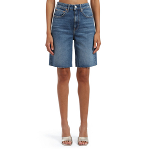 <b>Men</b> Slim Fit Vintage Summer Casual Style Plain Dyed 100% Cotton Mid Waist Breathable Quick Dry Stretchable Denim <b>Shorts</b> - Product Image 5