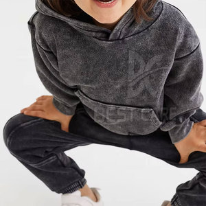 Ropa de Moda Infantil, Sudadera Personalizada, Conjuntos Deportivos con Efecto Desgastado por el Sol para Niños, Ropa Urbana de Alta Calidad, Conjuntos Deportivos con Efecto Desgastado por el Sol para Niños - Product Image 3
