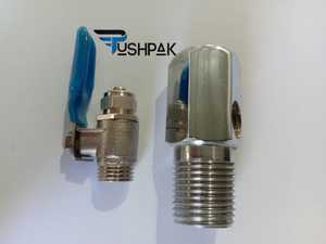Robinet à bille fileté en laiton, garantie 1 an, 100 PSI, contrôle du débit d'air, raccordement 1/4 et 1/2 pouce, basse température - Product Image 3