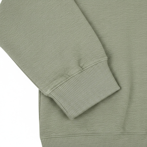 Sudadera con Capucha Personalizada de Algodón 100% Grueso, Ecológica, Verde Otoñal, para Hombre, Corte Regular, Hombros Caídos, Estilo Vintage - Product Image 5