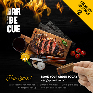 ที่จุดไฟธรรมชาติ กันน้ำ กันลม ทำจากขี้ผึ้งไม้ จุดไฟเร็ว ใช้กลางแจ้ง ถ่านไม้ไผ่ - Product Image 4