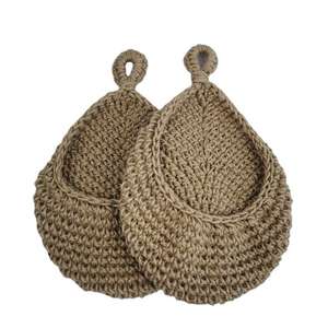 Estante de Pared Floral de Yute Natural Hecho a Mano, de Tamaño Personalizado, para Decoración de Vestíbulos de Hotel y Oficinas - Product Image 3