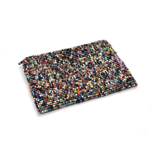 Porte-monnaie classique brodé de perles de rocaille faites à la main en Inde, motif dessin animé, pour femmes, avec logo personnalisé - Product Image 2