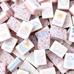 Nouvel ensemble de mahjong de voyage personnalisé en résine, 160 tuiles de mahjong américaines de luxe en acrylique gravé à 4 couches - Product Image 6