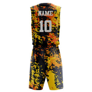 ชุดเสื้อบาสเก็ตบอลฤดูร้อนไซส์ใหญ่ ระบายอากาศได้ดี ซับเหงื่อ ออกแบบเองได้ พิมพ์ลายแบบรีดร้อน ปรับแต่งได้สำหรับทีม - Product Image 2