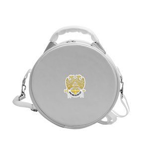 Étui à casquette blanc de qualité supérieure avec sangle, brodé à la machine par Eagle 32rd - Product Image 1
