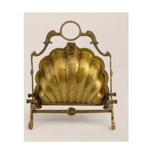 Gold Plated Modern Fashionable High Standard Quality Scallop Shell <b>Folding</b> Biscuit <b>Box</b> Warmer Engraved Bun Server Stand - Product Image 1