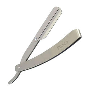 มีดโกนพับได้แบบกำหนดเอง สแตนเลสสตีล มีดโกนตรง สแตนเลสสตีล ใบมีดโกนตรงสำหรับช่างตัดผม - Product Image 5