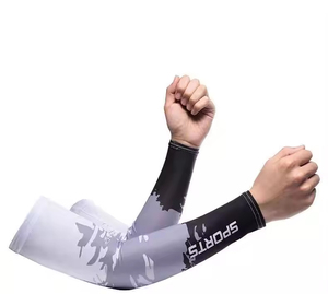 Unisex Black Anti-Uv <b>Compression</b> Lightweight <b>Arm</b> <b>Sleeve</b> For Adults Cycling Sport Wear - Product Image 5