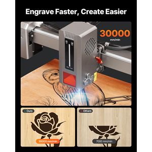 Macchina per Incisione e Taglio Laser 20W M2 con Controllo Ruida, Area di Lavoro 15.7 X 15.7, Gabbia di Protezione 3000 e Telecamera - Product Image 1