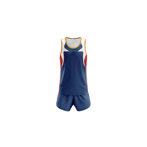 Ensemble d'uniformes de sport imprimés sans manches pour adultes - Séchage rapide, respirant, durable, 100% polyester, pour équipes sportives - Product Image 4
