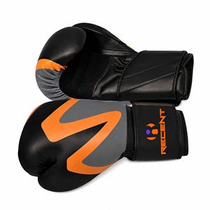 Guantes de Boxeo Sanda de Cuero Genuino para Entrenamiento Profesional, con Logotipo Personalizado, Cierre de Gancho y Bucle, Correa de Muñeca Ajustable, Tela de Paracaídas Coreana - Product Image 3