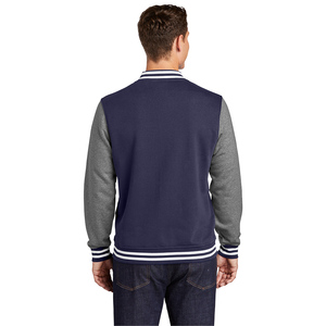 Chaqueta Varsity Letterman de Moda para Hombre, Chaqueta Bomber Personalizada con Cuello, Puños y Cintura de Punto Acanalado - Product Image 2