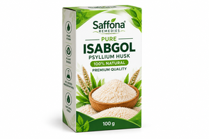 Saffona Remedies Isabgol Psyllium Husk 100g, Ingrediente Alimenticio Natural a Base de Plantas Secas para Uso Doméstico, 3 Años - Product Image 5