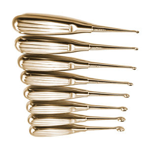 Ensemble de forceps chirurgicaux en acier inoxydable plaqué or rose, 8 pièces, Volkmann Sharp Spoon Grip, pour chirurgie générale manuelle - Product Image 4