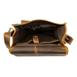 Mens Leather Backpack Retro Luxury Fashion Style Travel Bag Daypack School Bag Durable Cowhide Backpack - Product Image 3