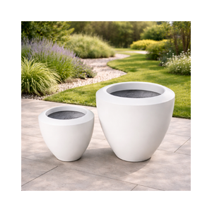 Jardinière en fibre de verre au design moderne, légère, durable, de qualité supérieure, pot de fleurs de jardin, usine OEM ODM - Product Image 1