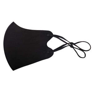 Masque facial noir anti-poussière réutilisable unisexe avec valve de filtration respiratoire, lavable, anti-buée, respirateur pour le sport - Product Image 2