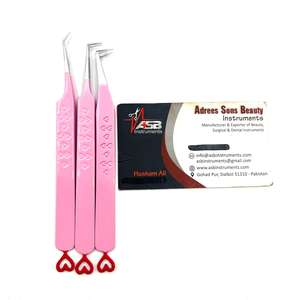 Pince à épiler professionnelle rose-rouge anti-magnétique et anti-statique de précision avec pointe en fibre, logo personnalisé, en acier inoxydable durable - Product Image 5