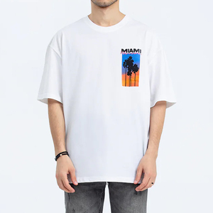 เสื้อยืดพิมพ์ลายพรีเมียมสำหรับผู้ชาย เนื้อผ้านุ่ม 100% คอตตอน แห้งเร็ว สไตล์สตรีทแวร์ แขนสั้น ผลิตตามสั่งจากโรงงานโดยตรง - Product Image 1
