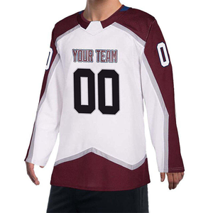 Custom Sublimated Ice Hockey Jersey Full Sleeve V-Neck Breathable Polyester Adult Unisex Team Uniforms Regular Fit - Product Image 6