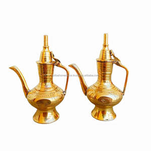 Tetera Tradicional de Latón Surahi, Lujosa, Clásica, Ecológica, para el Hogar y Decoración Étnica - Product Image 4