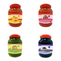Keifu 4Kg Perzik Fruit Siroop Jam Pulp Voor Bubble Tea Drank Topping Oem/Odm Fles Verpakking Halal/Haccp Gecertificeerd 12 Maanden Plank