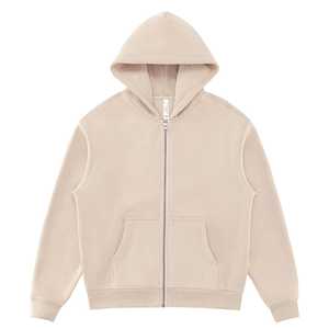 Sweat à capuche personnalisé vintage délavé en mélange de coton épais, doublure à carreaux, réversible, streetwear, pull-over, OEM ODM, marque privée - Product Image 4