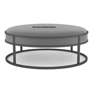 Pouf ottoman en bois pour la décoration intérieure, repose-pieds en velours pour salon, bureau, école, entrée, meubles à prix de gros - Product Image 6