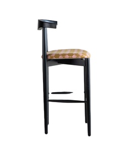 High Back <b>Adjustable</b> PU Leather Bar Chair Brown White Color Counter <b>Height</b> <b>Stool</b> Metal Base Contemporary Design Commercial Use - Product Image 1