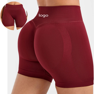 New Design High Waist Quick Drying Gym <b>Shorts</b> Women Seamless Scrunch Butt <b>Shorts</b> Breathable Women <b>Yoga</b> <b>Shorts</b> - Product Image 1