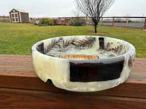 Cuencos para Servir Ensaladas Hechos a Mano, Cuencos Decorativos de Resina Epoxi y Madera para Decoración de Mesa en Hoteles y Hogares - Product Image 3