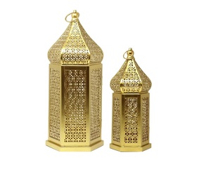 Standard Metal <b>Lantern</b> <b>Candle</b> Stand with Shiny Gold Color for Home Decor Customized Size <b>Candle</b> Holder <b>Lantern</b> Home Decoration - Product Image 3