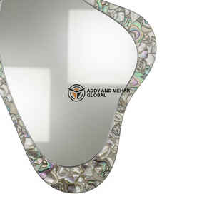 Espejo de Pared Cuadrado de Lujo con Marco de MDF, Incrustaciones Art Deco, 5mm de Grosor, Hecho a Mano, Ecológico, Decoración para Bodas, Decoración Premium para el Hogar - Product Image 4