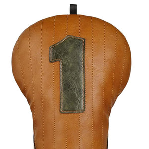 Housse de tête de club de golf Salva SL-GHC-105 en cuir PU imperméable gaufré pour Driver/Fairway Wood/Hybride, 12 pouces, avec bande élastique auto-agrippante - Product Image 4