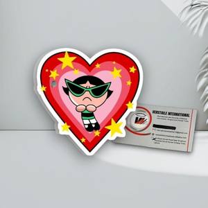 Herramienta de Belleza Magnética de Acrílico con Forma de Corazón y Mariposa, Reutilizable, Ecológica y Duradera, de las Chicas Superpoderosas Verdes, para el Día de San Valentín - Product Image 2