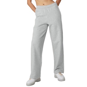 Pantalon Capri Taille Haute Femme Couleur Unie Respirant Tricoté avec Poches Style Décontracté Été Longueur Mollet Coupe Droite - Product Image 2