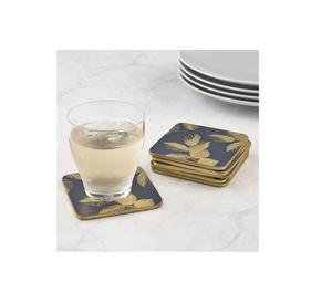 Sous-verres design haut de gamme avec plateau en MDF, impression autocollante émaillée, lot de 4 sous-verres à thé à prix abordable - Product Image 1