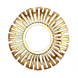 Luxury Modern Round Framed Wall <b>Mirror</b> Durable Eco-Friendly Aluminum <b>Gold</b> Color Home Wedding Hotel And Christmas Decoration - Product Image 1