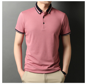 Men's White Long Sleeve for Shirt Knitted Polyester/Cotton Casual Button <b>Down</b> Solid Color Breathable Regular Fit Front Logo - Product Image 4