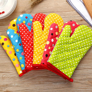 Gants de four en coton résistants aux hautes températures, imperméables, avec logo personnalisé, prise en main sûre et confortable pour la cuisine, vente en gros - Product Image 4