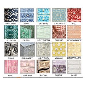 Mesa de lado con incrustaciones de hueso para el mejor diseño y color, 4 cajones y tamaño personalizado para el mejor producto de venta - Product Image 6