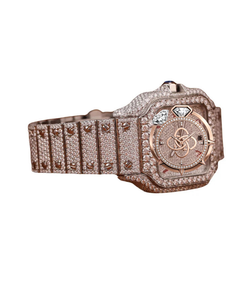 Men's Full Moissanite <b>Diamond</b> <b>Watch</b> Luxury Iced Out Bracelet Wristwatch - Product Image 2