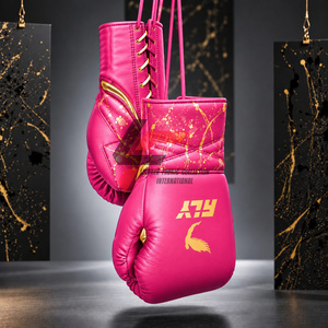 Guantes de Boxeo Personalizados con Diseño de Fábrica, Super Lace, de Cuero de la Mejor Calidad, Profesionales para Adultos, para Kickboxing - Product Image 3