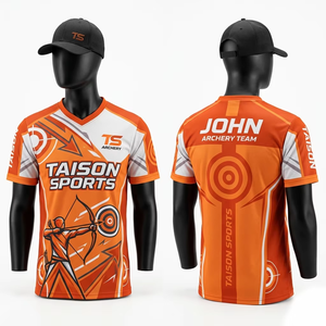 Jersey de Tiro con Arco de Poliéster Premium de 150 GSM, Degradado Verde y Negro, Diseño de Paneles de Tela Transpirable, Logotipo Personalizado por Sublimación - Product Image 6