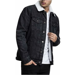 Custom Made <b>Men's</b> <b>Long</b> Sleeve Denim <b>Jacket</b> Breathable Casual Style with Button Decoration and Pockets Plain Winter Outerwear - Product Image 2