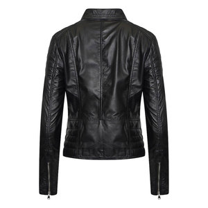 Warm Winter Sheep Skin Breathable <b>Waterproof</b> <b>Zipper</b> Casual Leather Jacket OEM Latest Arrival Fashionable Women's Outdoor - Product Image 6