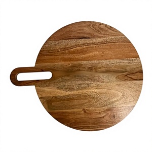 Planche à fromage UniCurve en bois de mangue/acacia |   Plateau de service rectangulaire durable et non toxique, épaisseur 2,0 cm, avec bord incurvé |   Élégant - Product Image 1